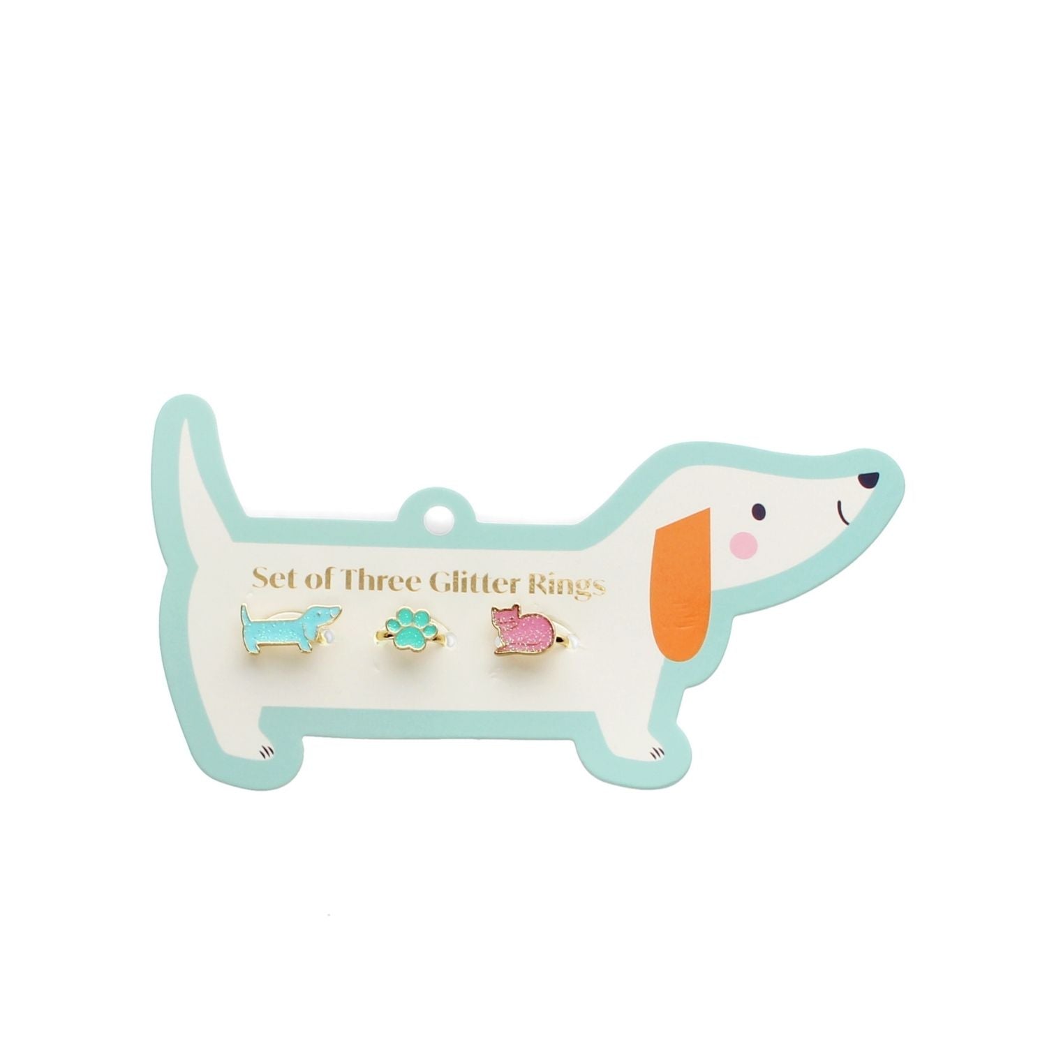 Glitter Rings (Set Of 3) - Dog & Cat
