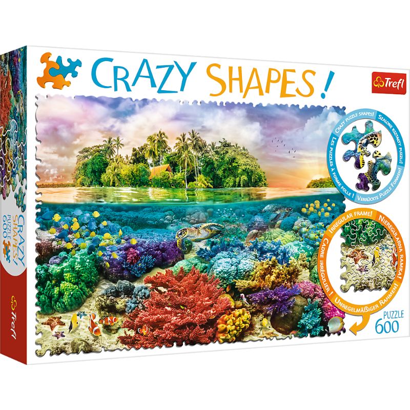 Trefl 600pc Puzzle Crazy Shapes - Tropical Island