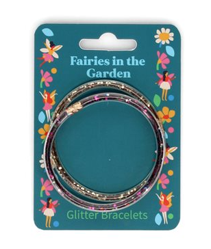 Fairies in the Garden - Glitter Bracelets - Set of two