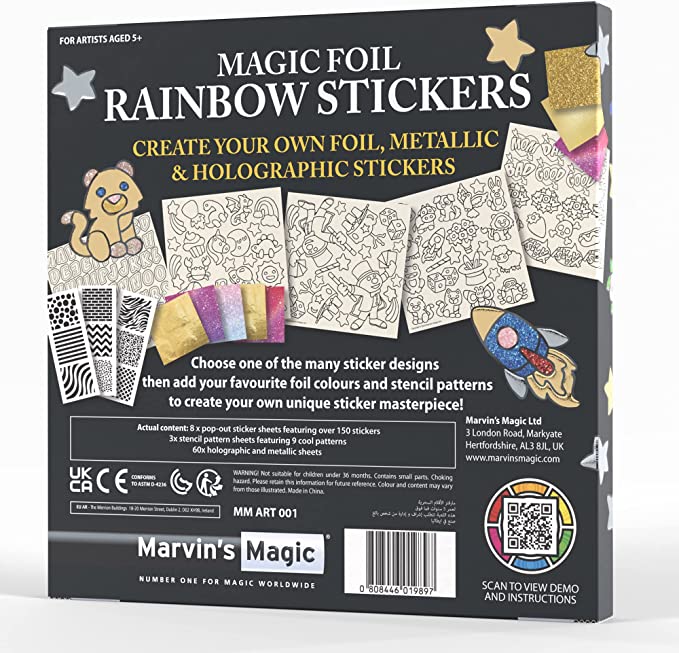 Magic Foil Rainbow Stickers