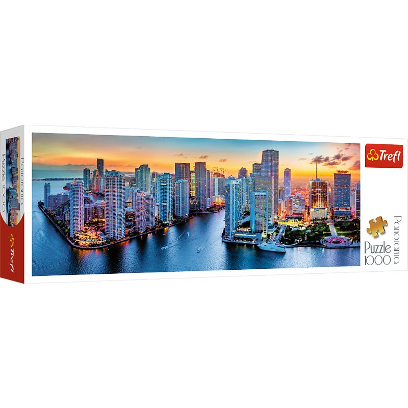 Trefl 1000pc Panorama Puzzle - Miami after Dark