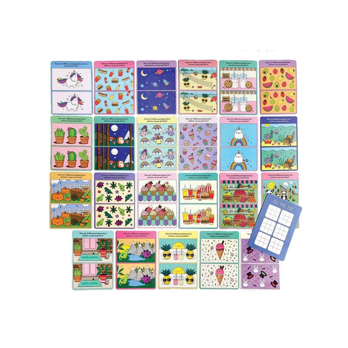 Spot The Difference Activity Cards