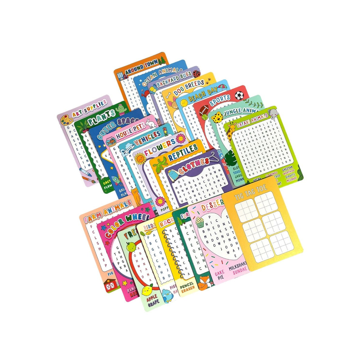 Word Search Activity Cards