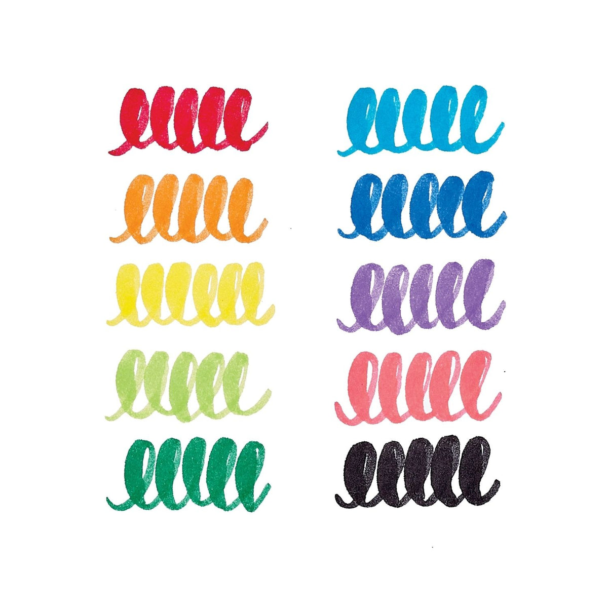 Big Bright Brush Markers - Set of 10