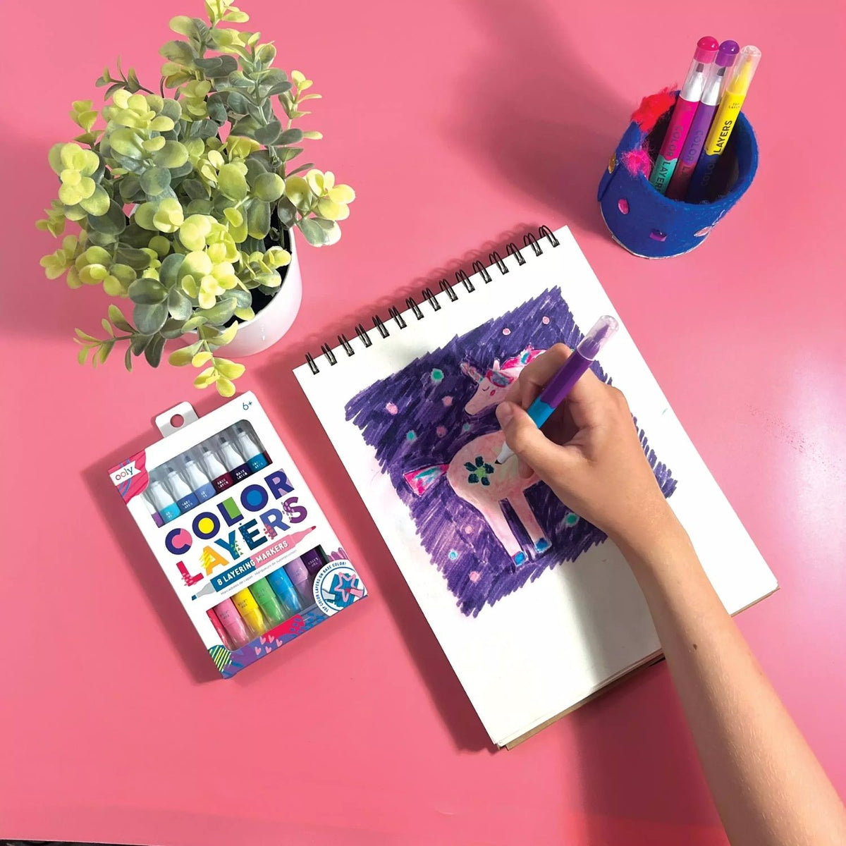 Colour Layers Double-Ended Layering Markers - Set of 8 / 16 Colours