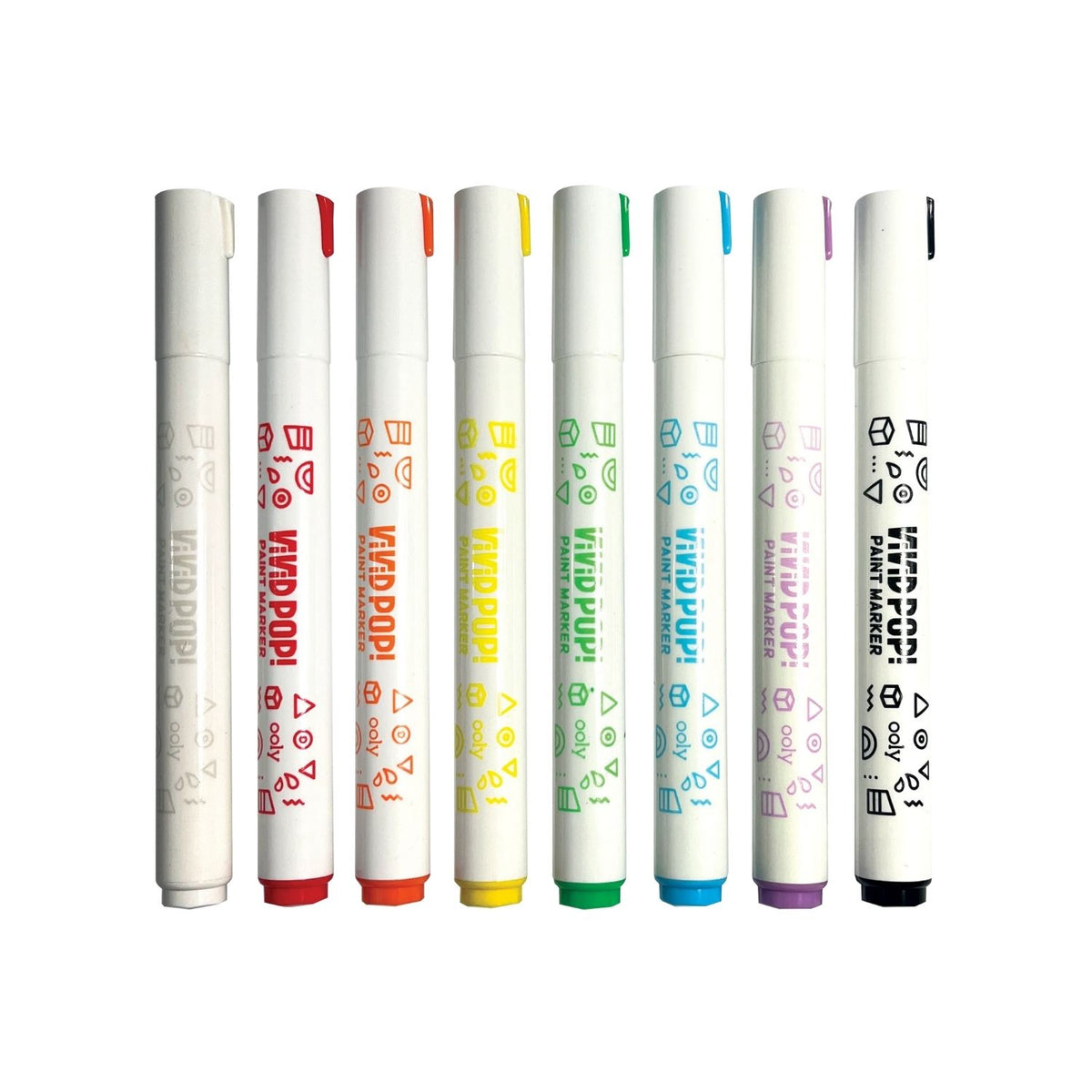 Vivid Pop! Water Based Paint Markers - Set of 8