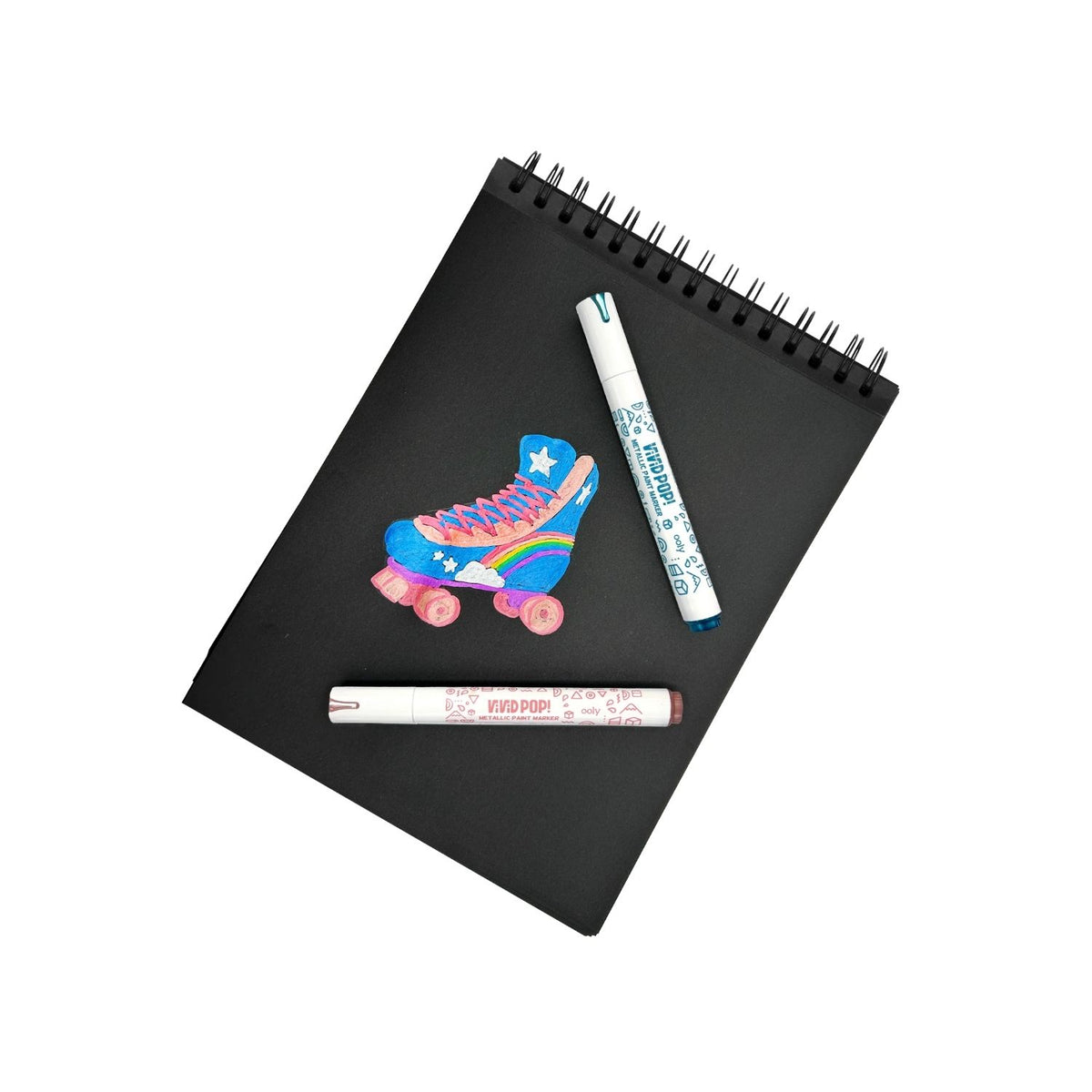 Vivid Pop! Water Based Paint Markers Metallic - Set of 8