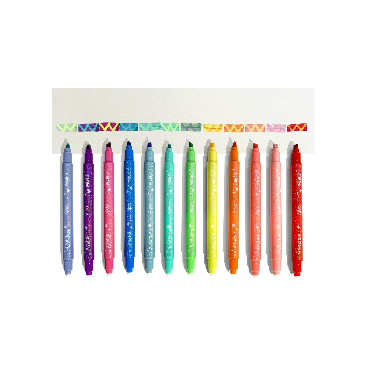 Switch-eroo!: Sparkle Glittery Colour-Changing Markers (Set of 12)