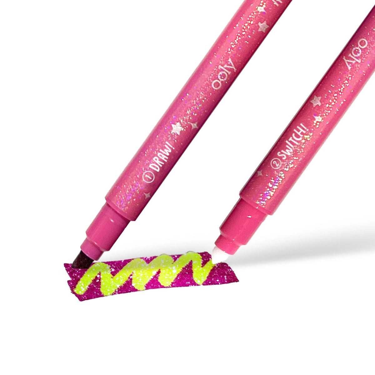 Switch-eroo!: Sparkle Glittery Colour-Changing Markers (Set of 12)