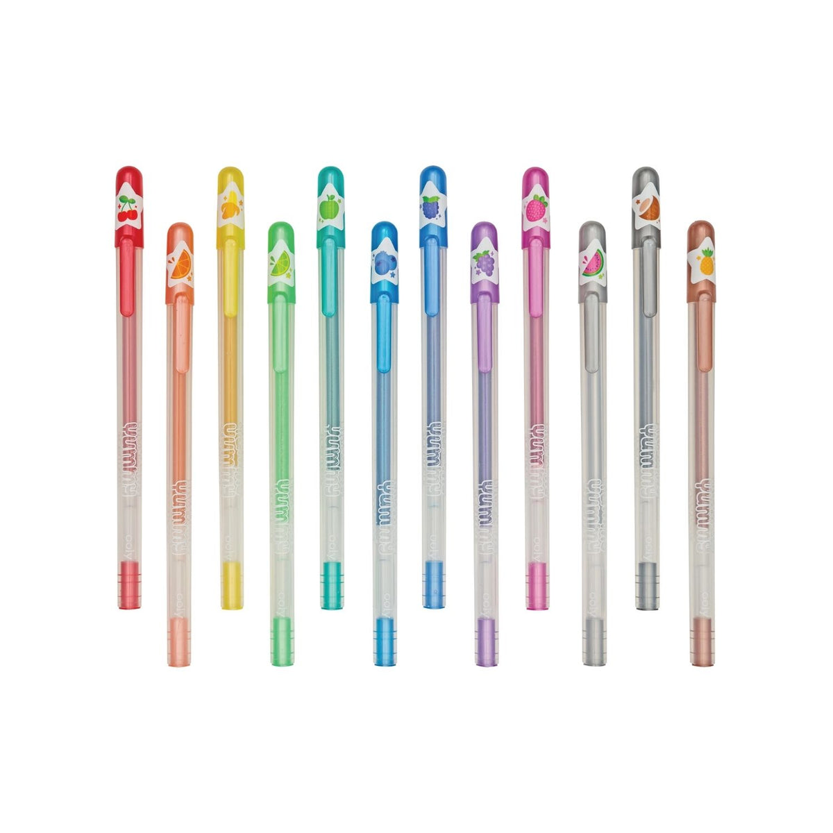 Yummy Yummy Scented Glitter Gel Pens - Set of 12