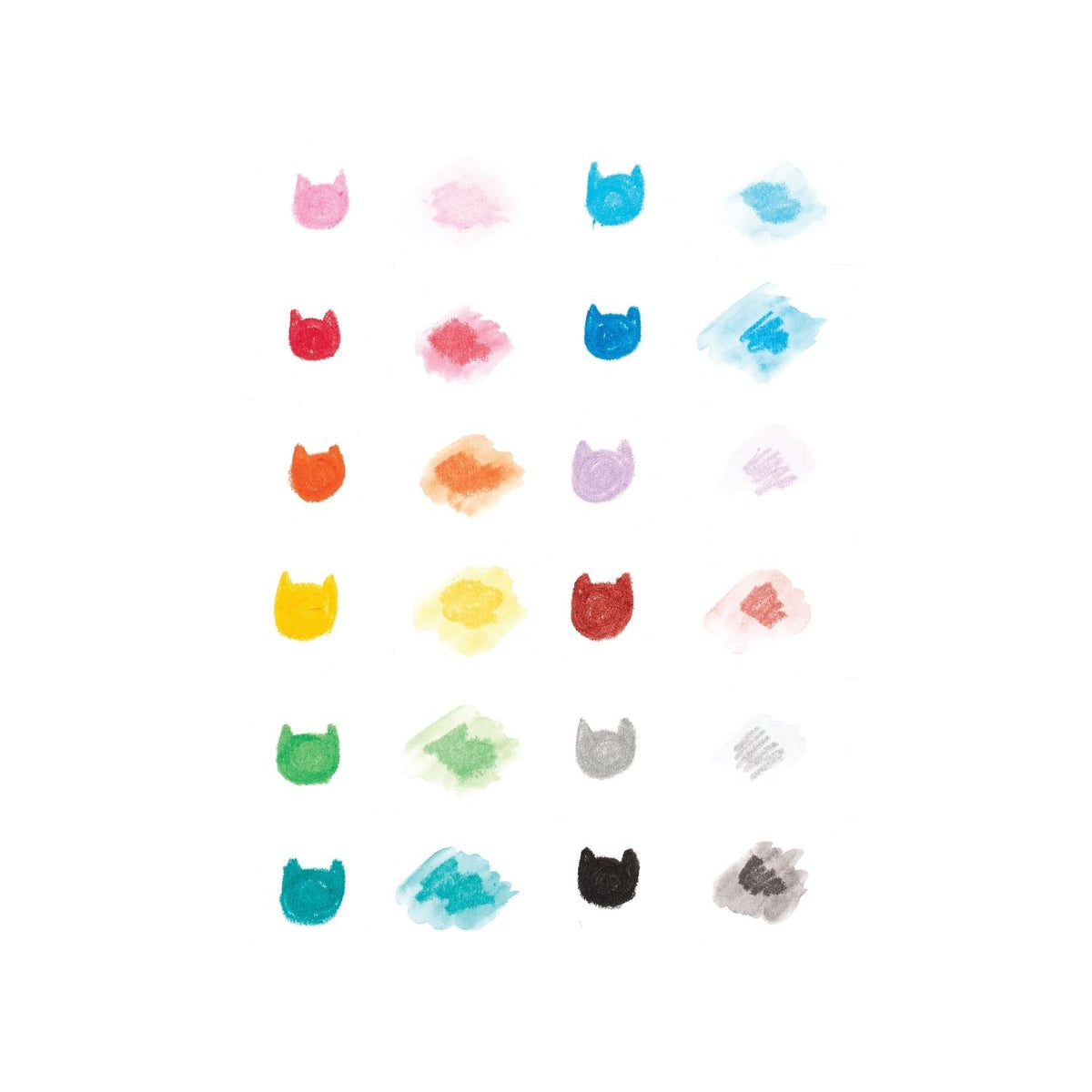 Cat Parade Gel Crayons - Set of 12