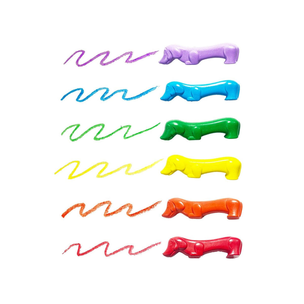 Pawsome Pups Dog Crayons - Set of 6