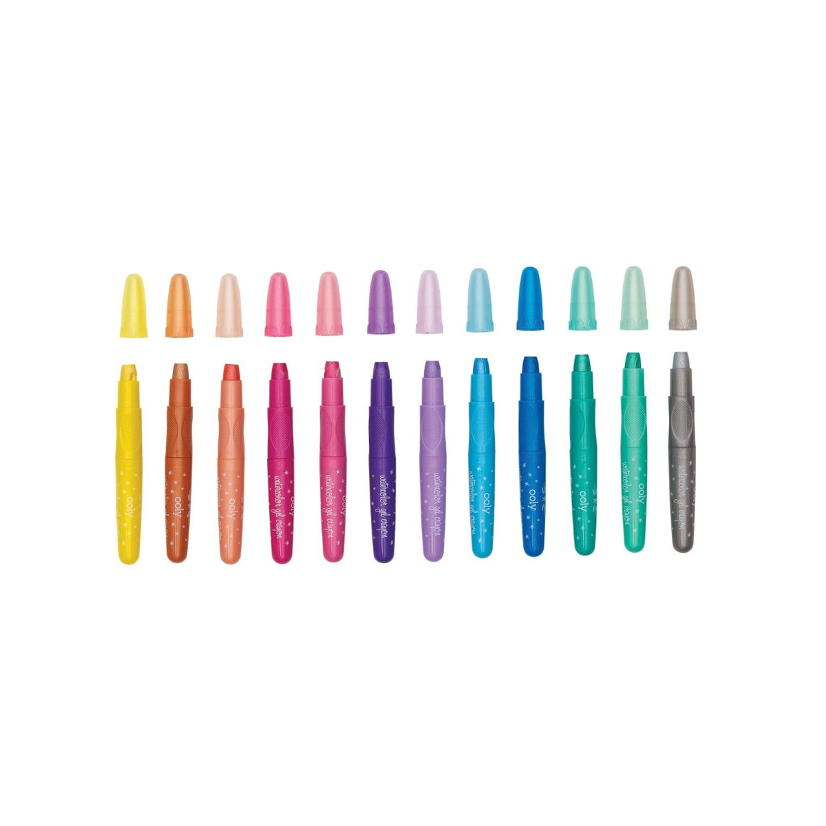 Rainbow Sparkle Watercolour Gel Crayons - Set of 12