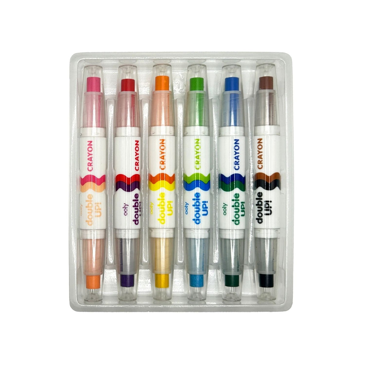 Double Up! Double-Ended Crayons - Set of 6 / 12 Colours