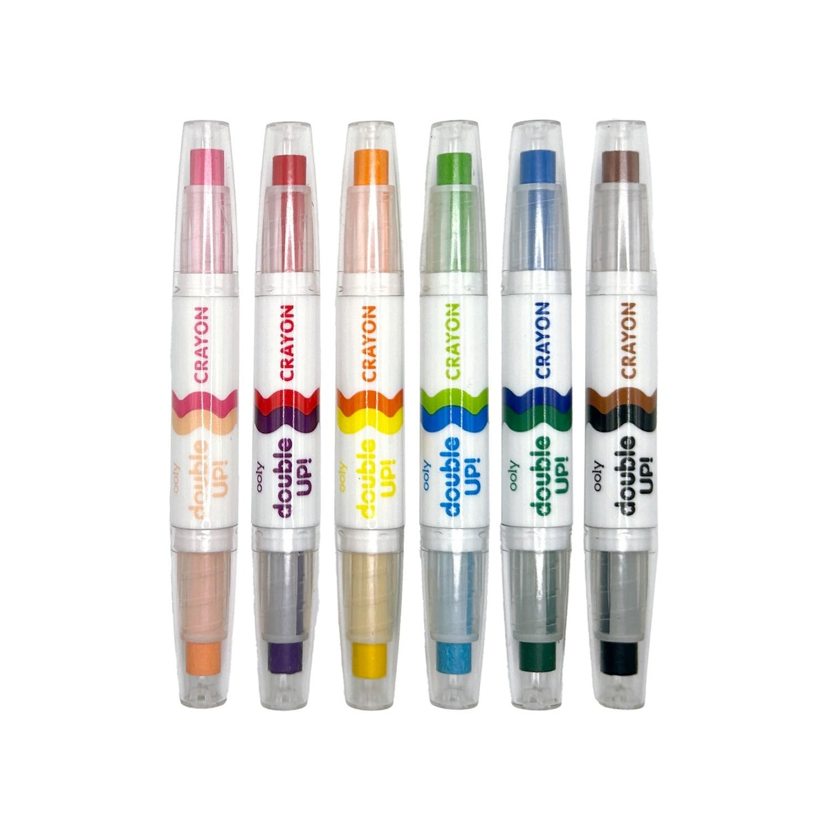 Double Up! Double-Ended Crayons - Set of 6 / 12 Colours