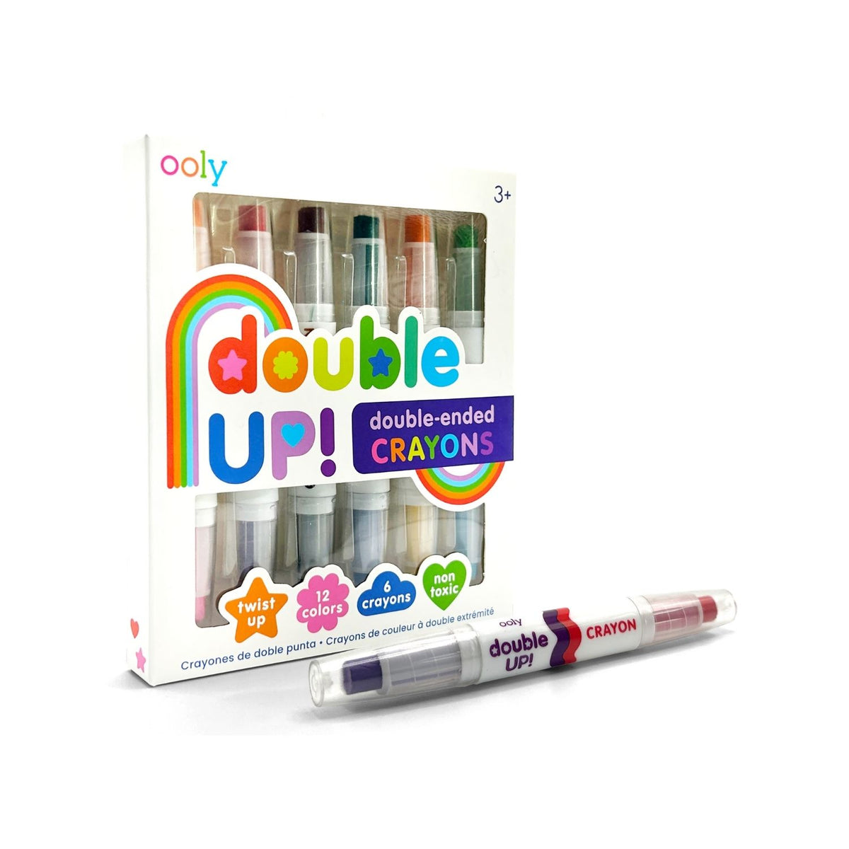 Double Up! Double-Ended Crayons - Set of 6 / 12 Colours