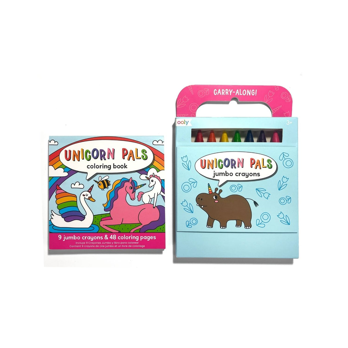 Carry Along Colouring Book &amp; Crayon Set - Unicorn Pals