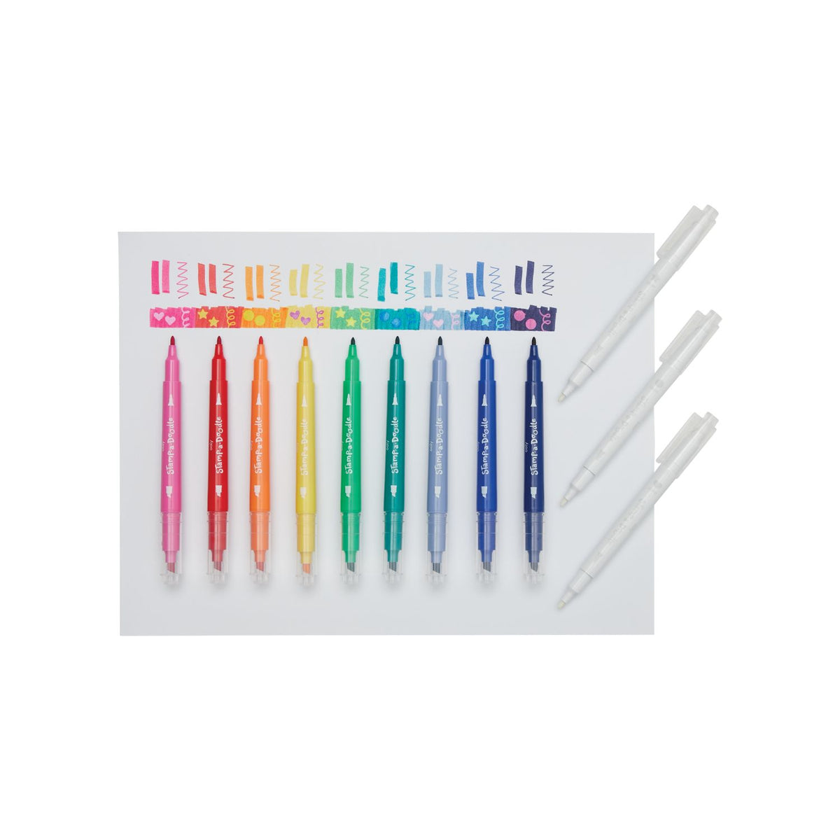 Stamp-A-Doodle Double-Ended Colour-Changing Stamp Markers - Set of 12