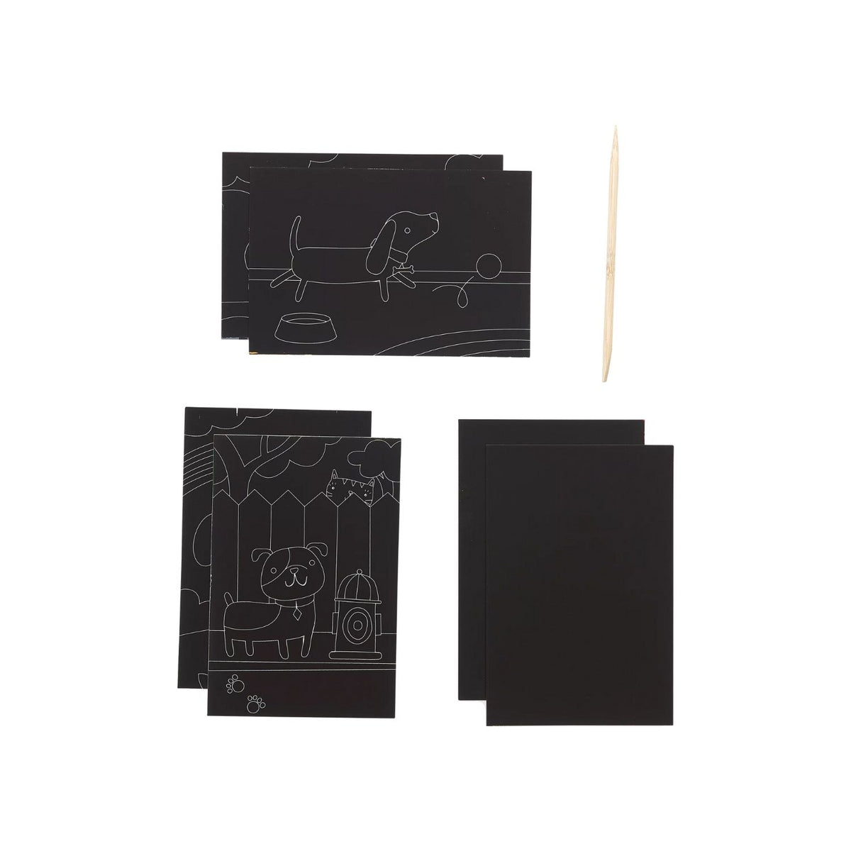 Mini Scratch &amp; Scribble Art Kit - Playful Pups