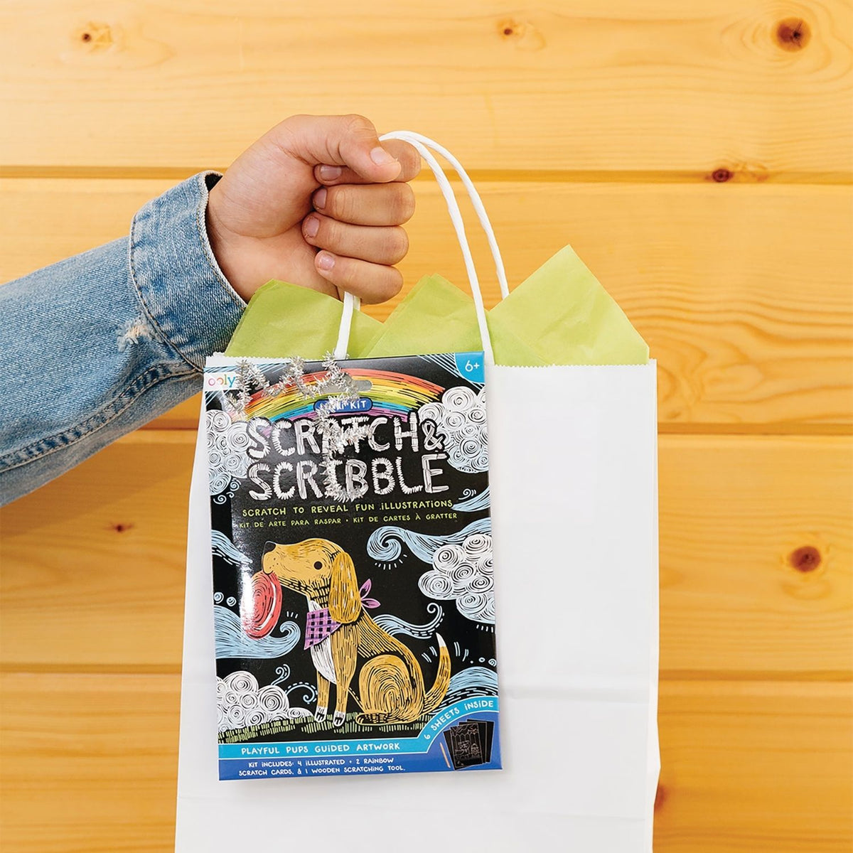 Mini Scratch &amp; Scribble Art Kit - Playful Pups