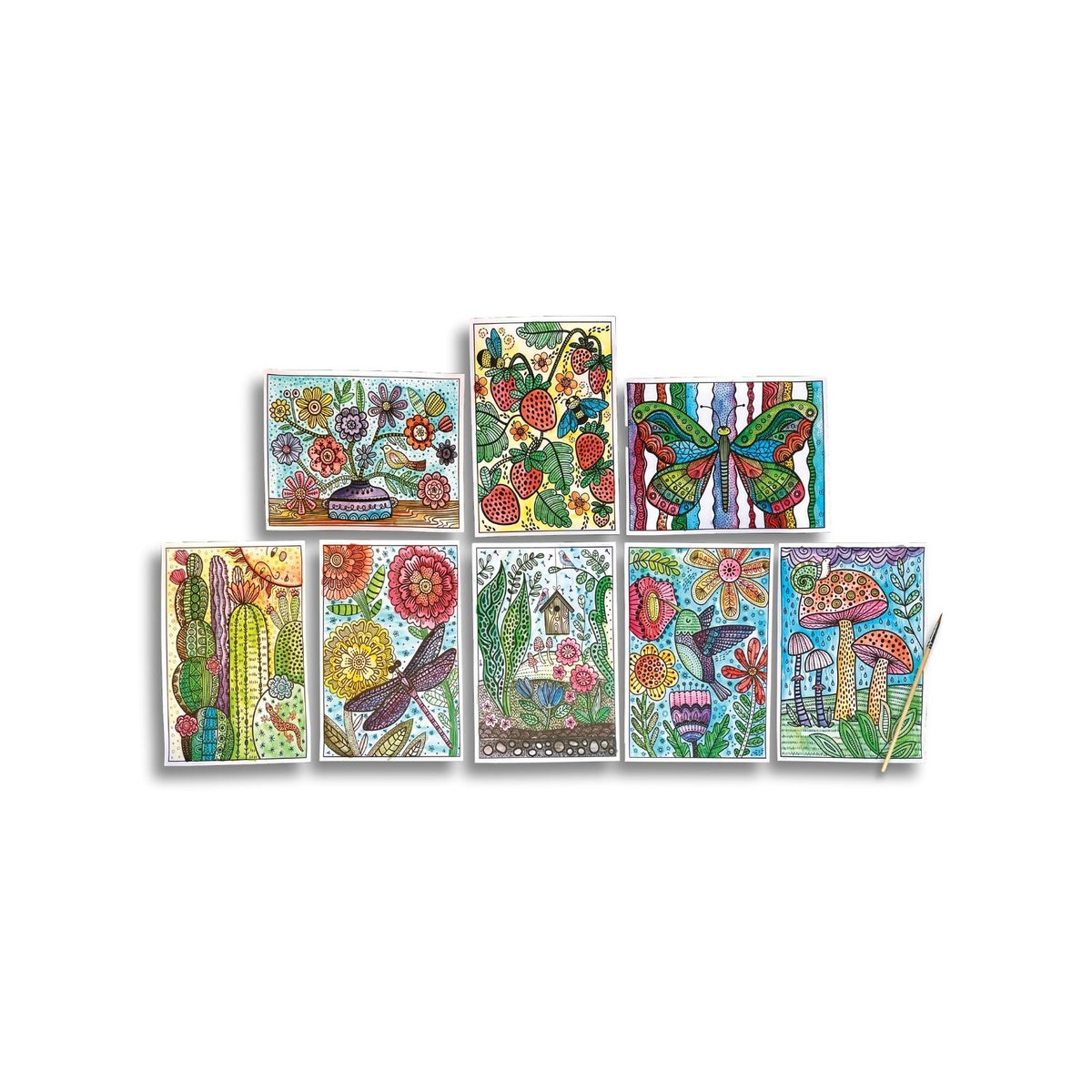 Hidden Colours Magic Paint Sheets - Magic Nature