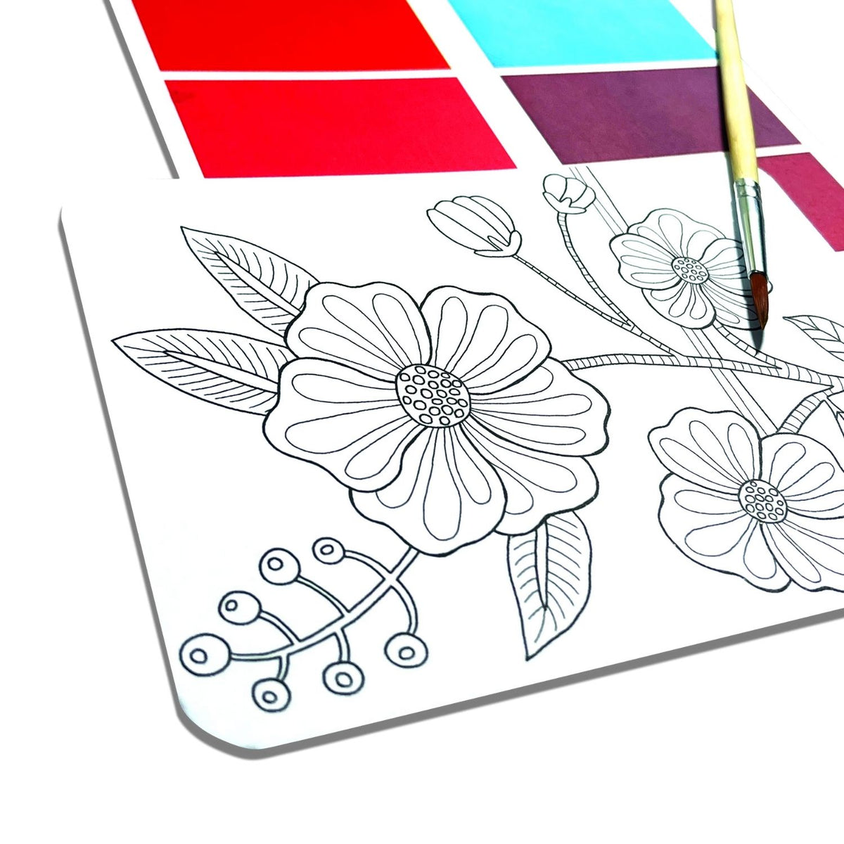 Scenic Hues DIY Watercolour Art Kit - Flowers &amp; Gardens