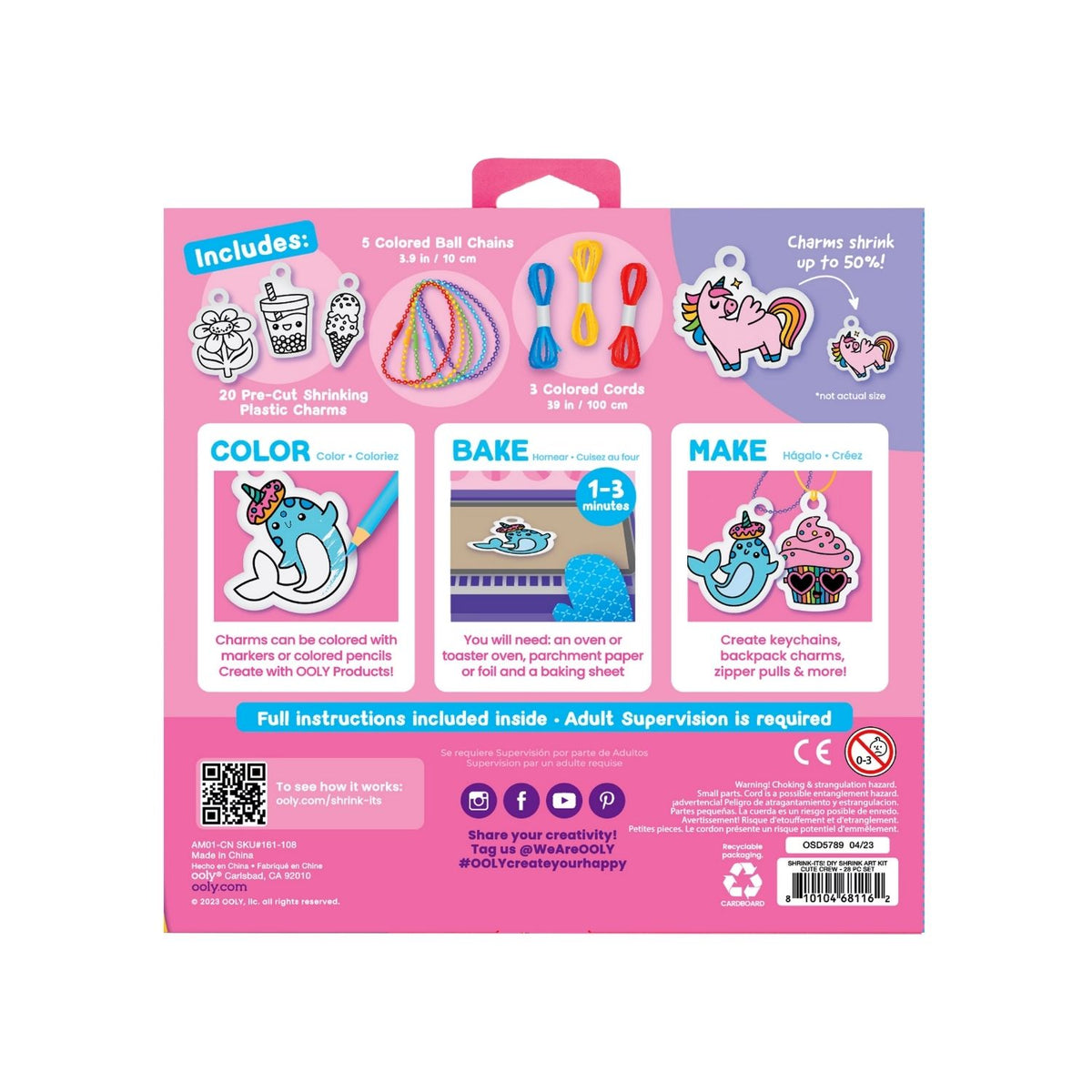 Shrink-Its! DIY Shrink Art Kit - Cute Crew