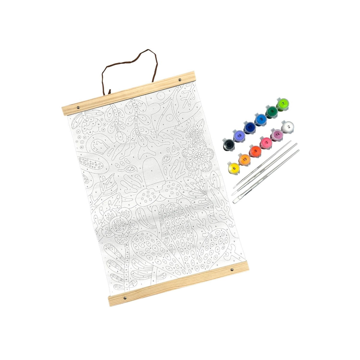 Paintology Paint-By-Number Canvas Kit - Tiger Eyes