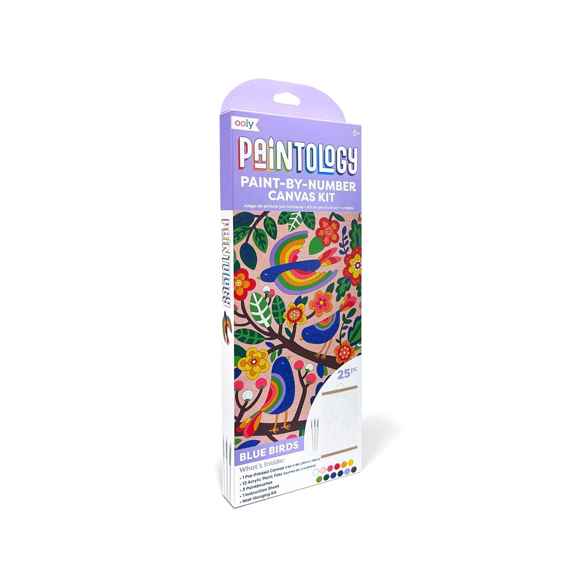 Paintology Paint-By-Number Canvas Kit - Blue Birds