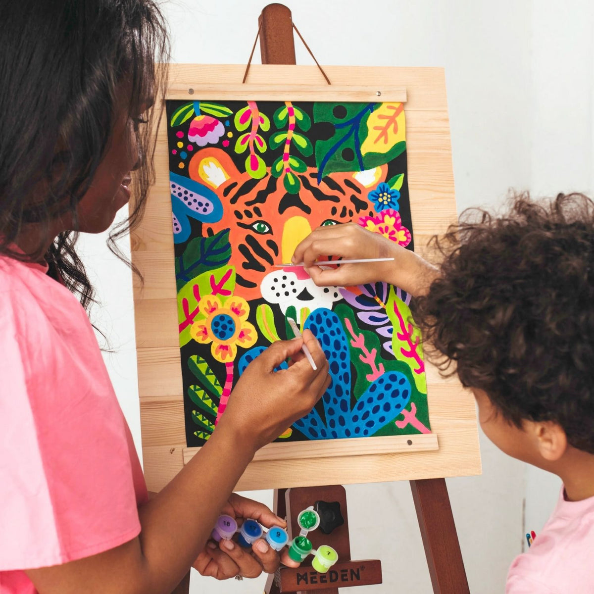 Paintology Paint-By-Number Canvas Kit - Tiger Eyes