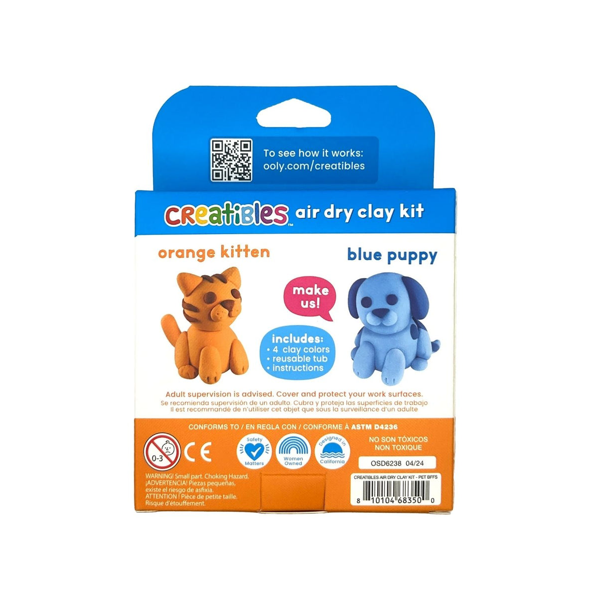Creatibles Mini Air Dry Clay - Pet BFFs