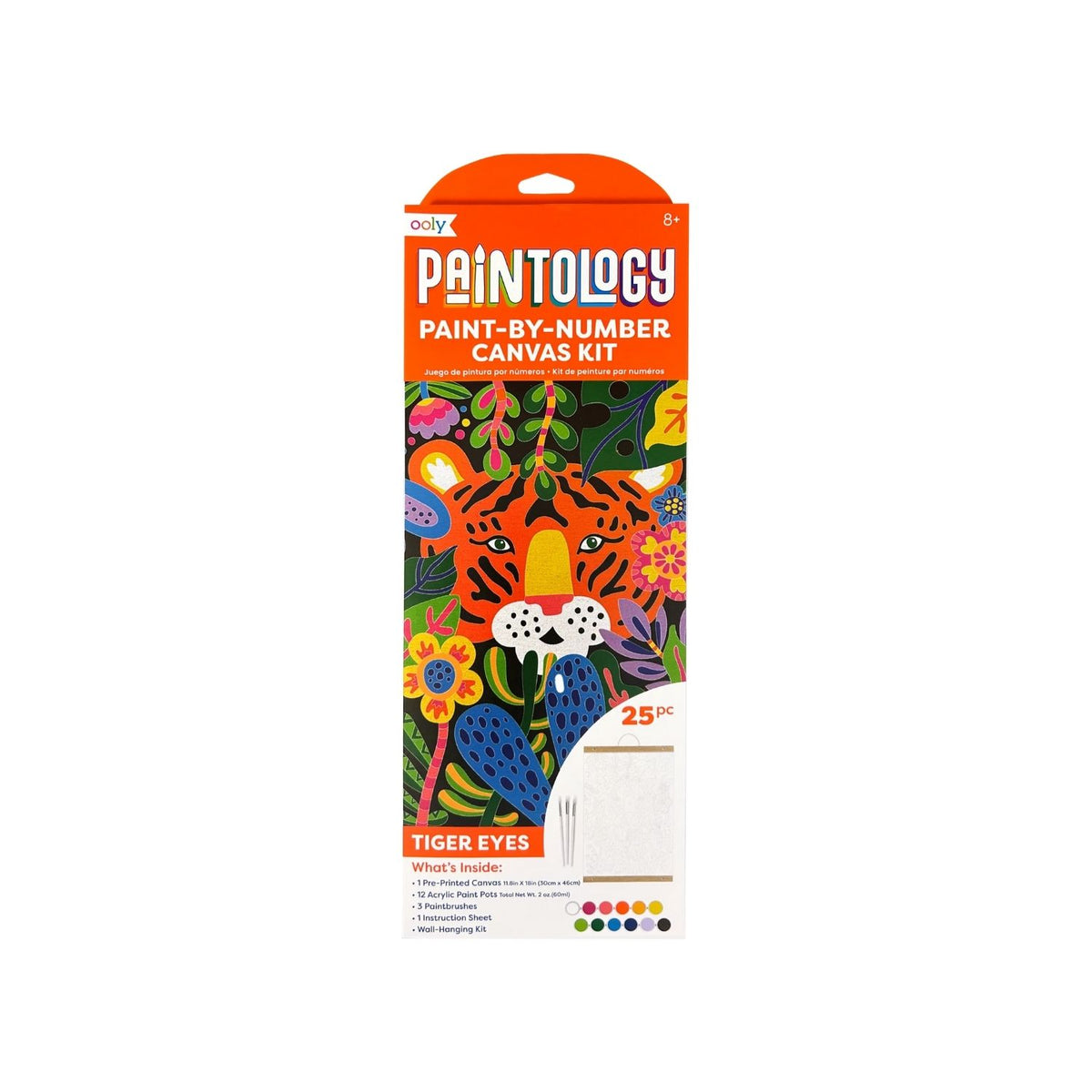 Paintology Paint-By-Number Canvas Kit - Tiger Eyes