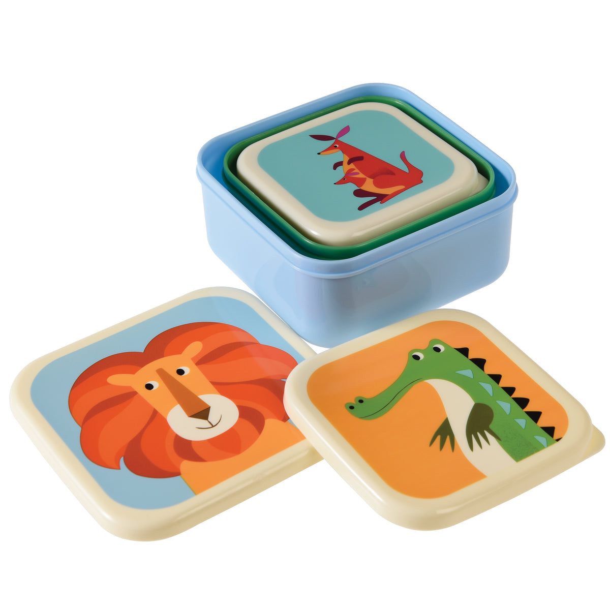 Snack boxes (set of 3) - Colourful Creatures