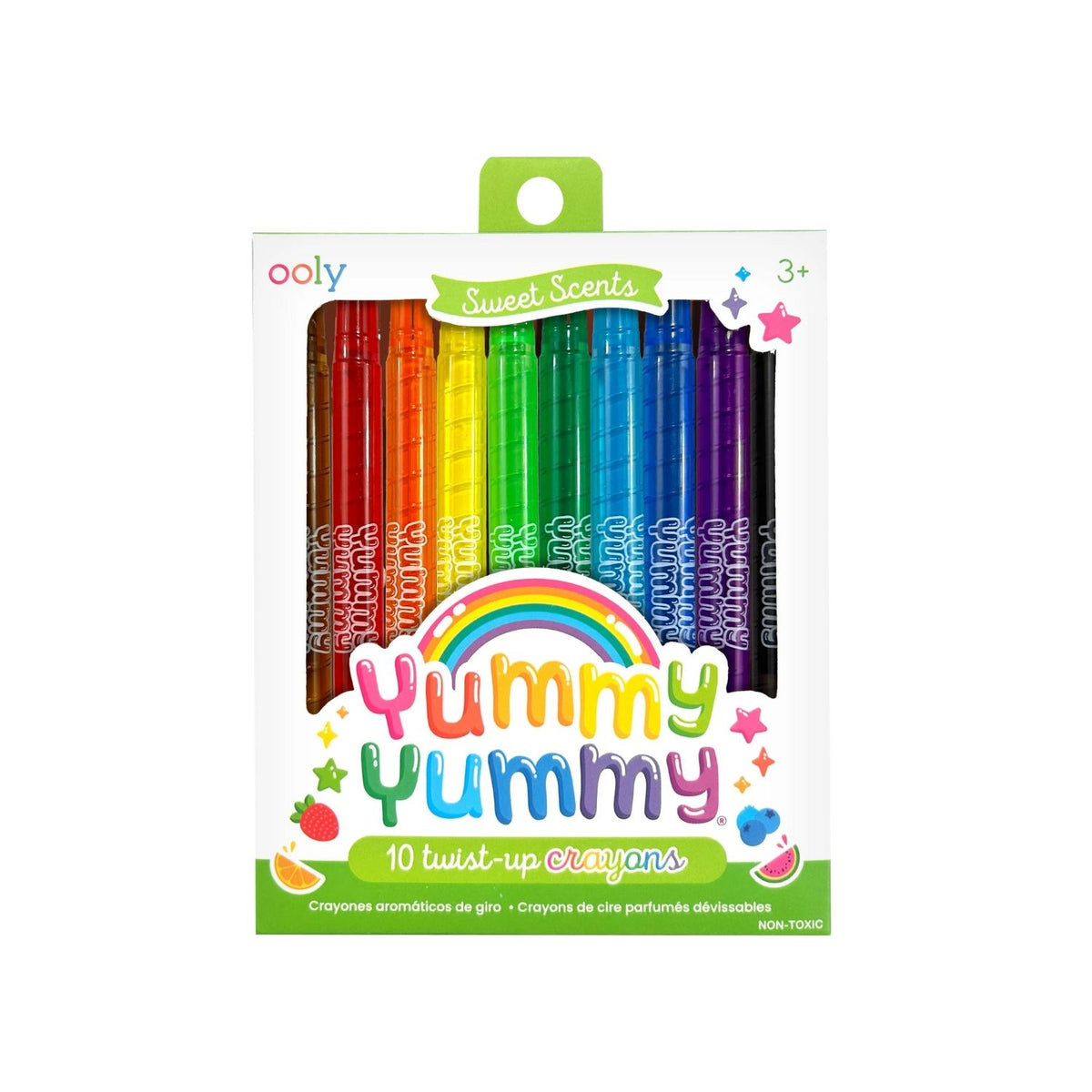 Yummy Yummy Scented Twist-Up Crayons - Set of 10