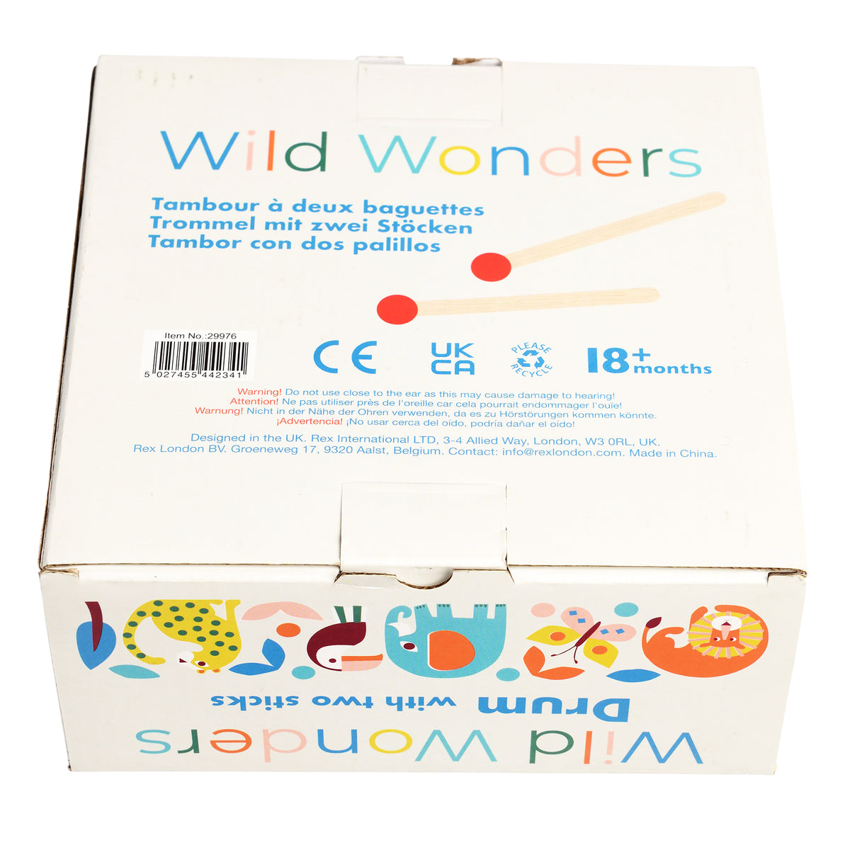 Drum with drumsticks - Wild Wonders