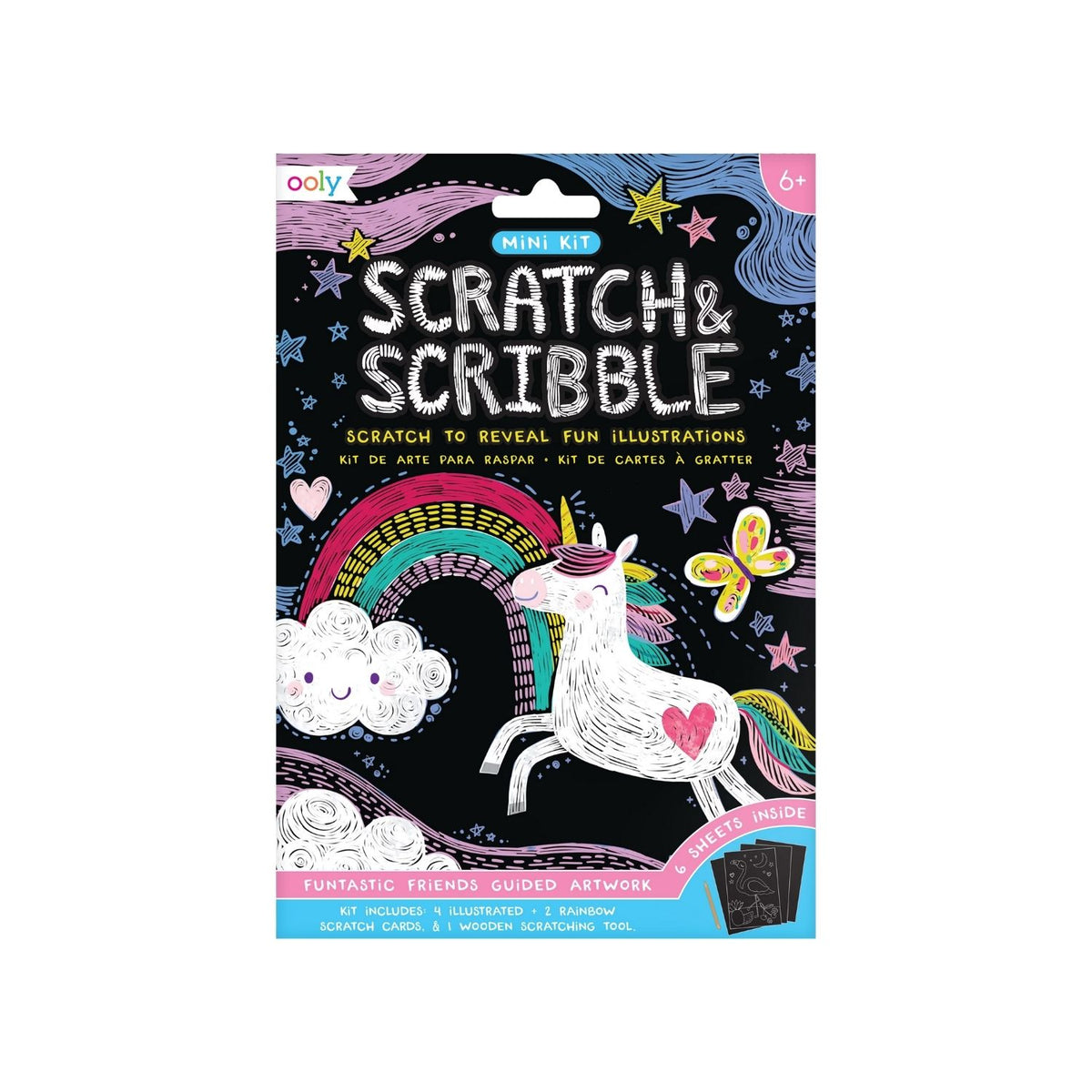 Mini Scratch &amp; Scribble Art Kit - Funtastic Friends