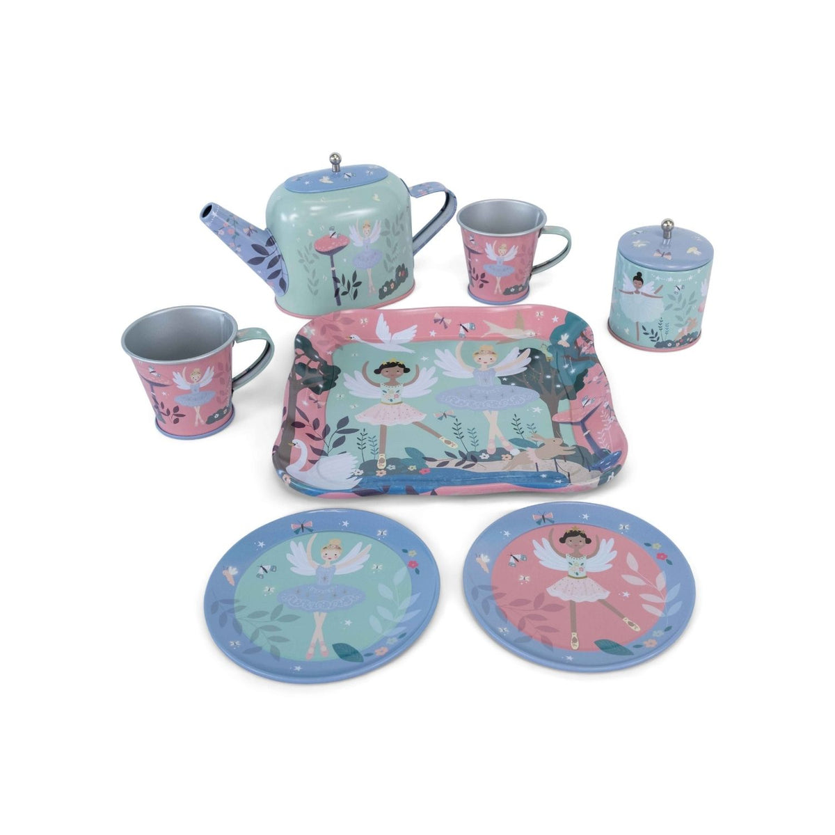 Enchanted - 9 Piece Tin Tea Set