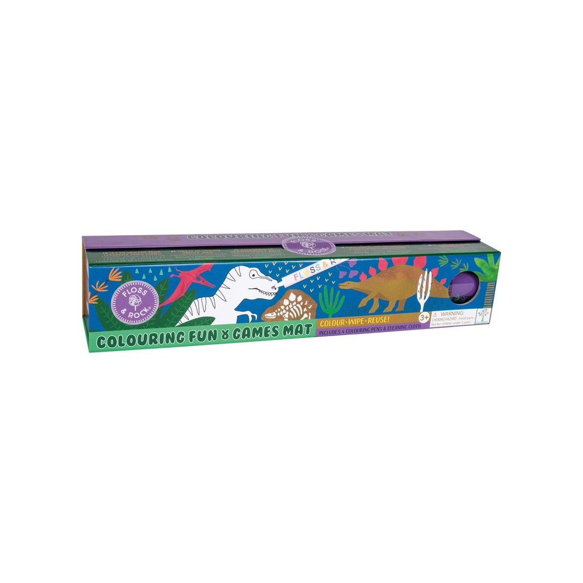 Dinosaur - Colouring Fun and Games Mat