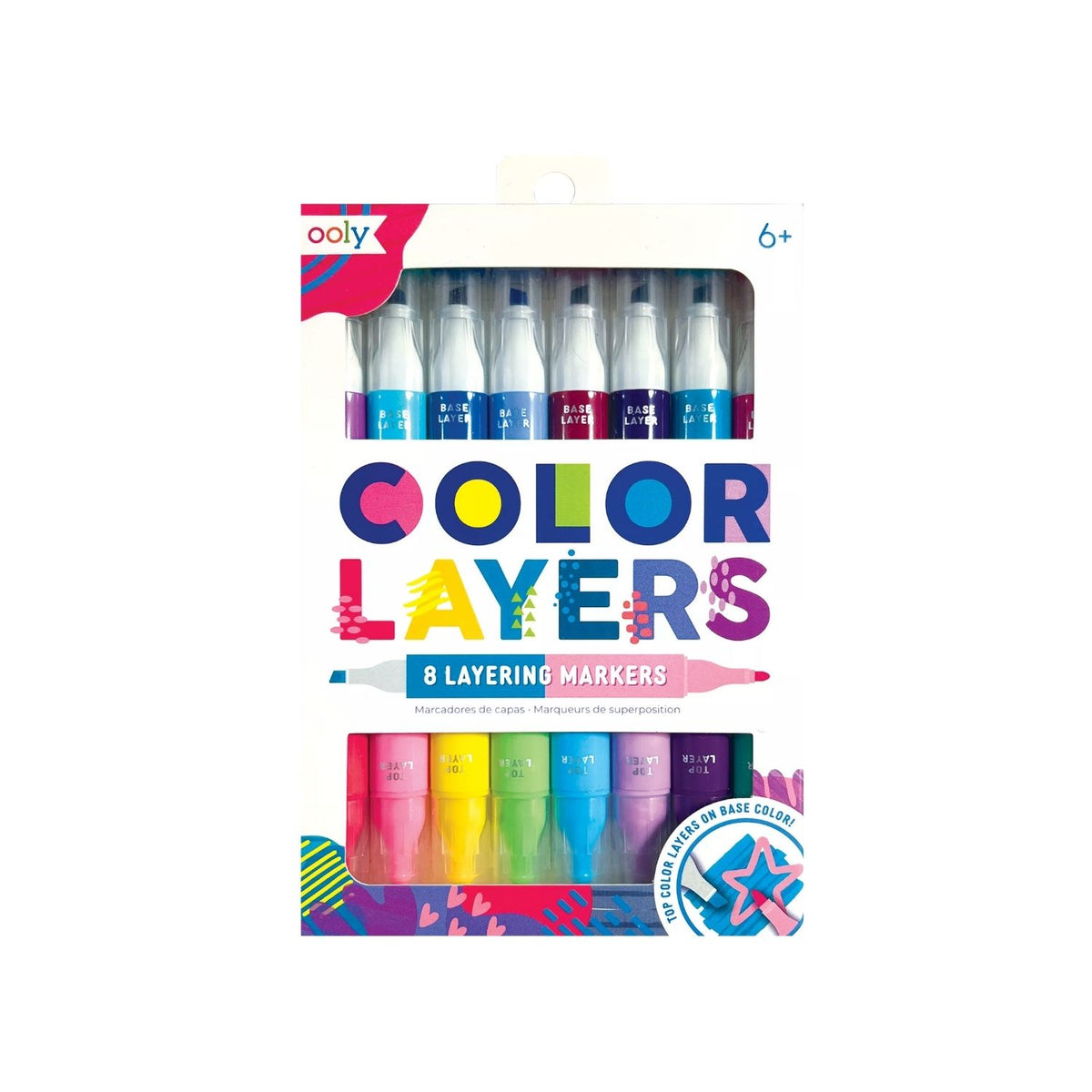 Colour Layers Double-Ended Layering Markers - Set of 8 / 16 Colours