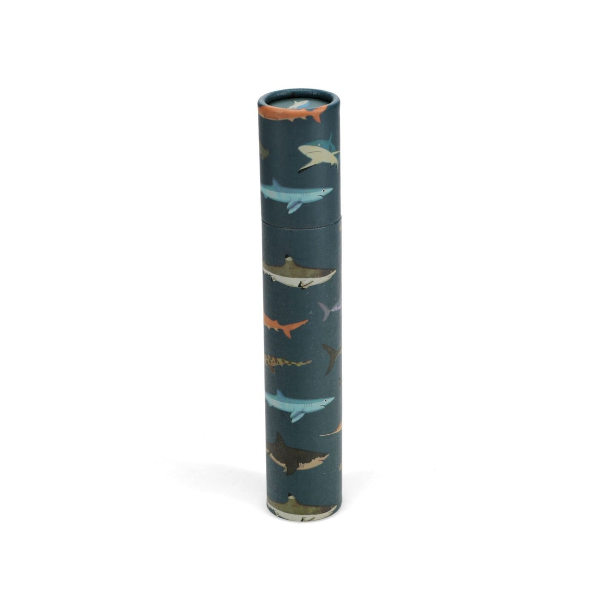 Long Tube Of Colouring Pencils - Sharks