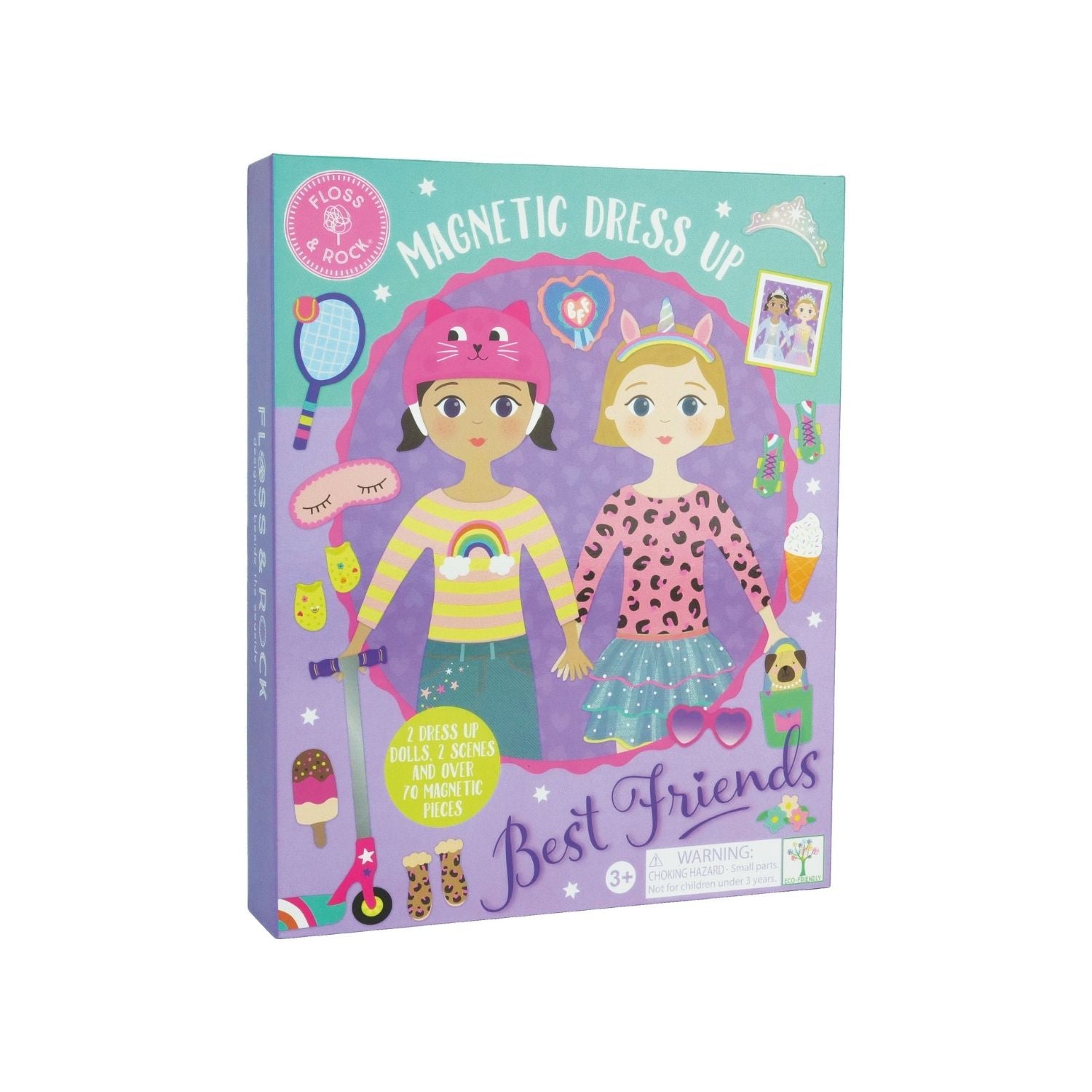 Magnetic Dress up dolls, Best Friends from Floss & Rock