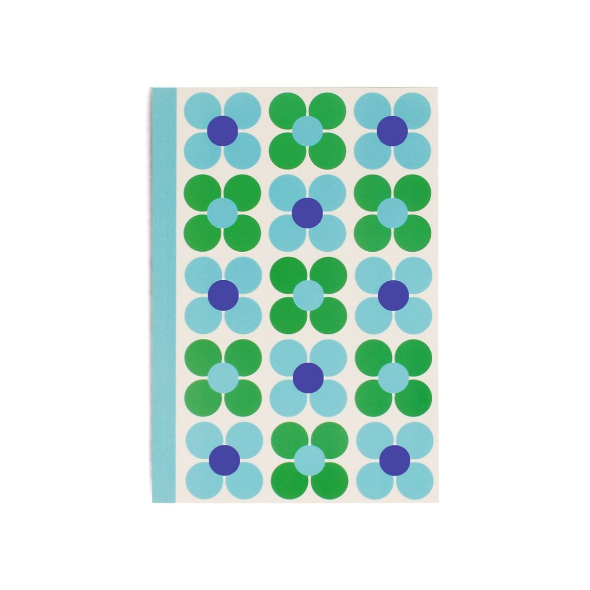 A5 Notebook - Blue And Green Daisy
