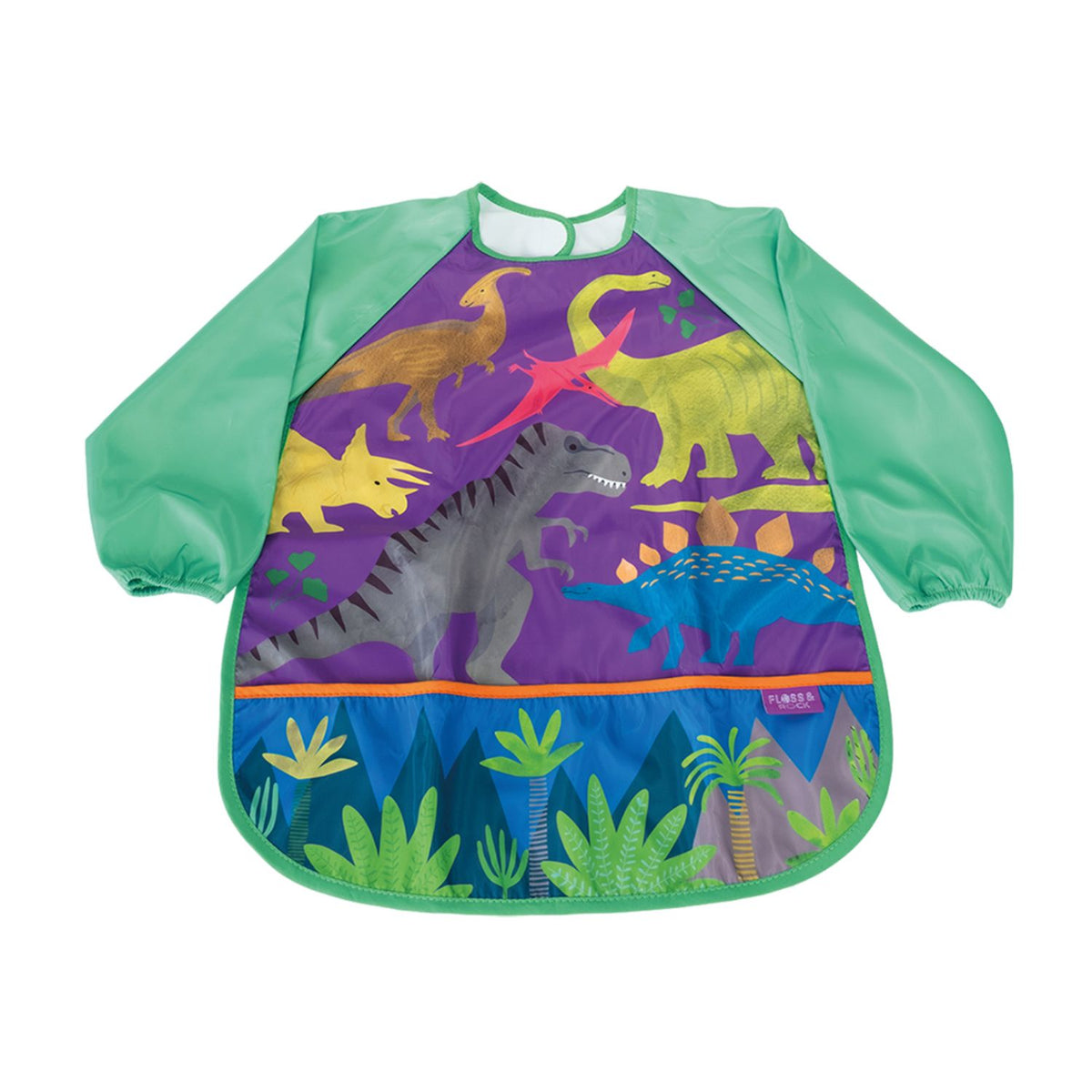 Children's apron with dinosaur design 
