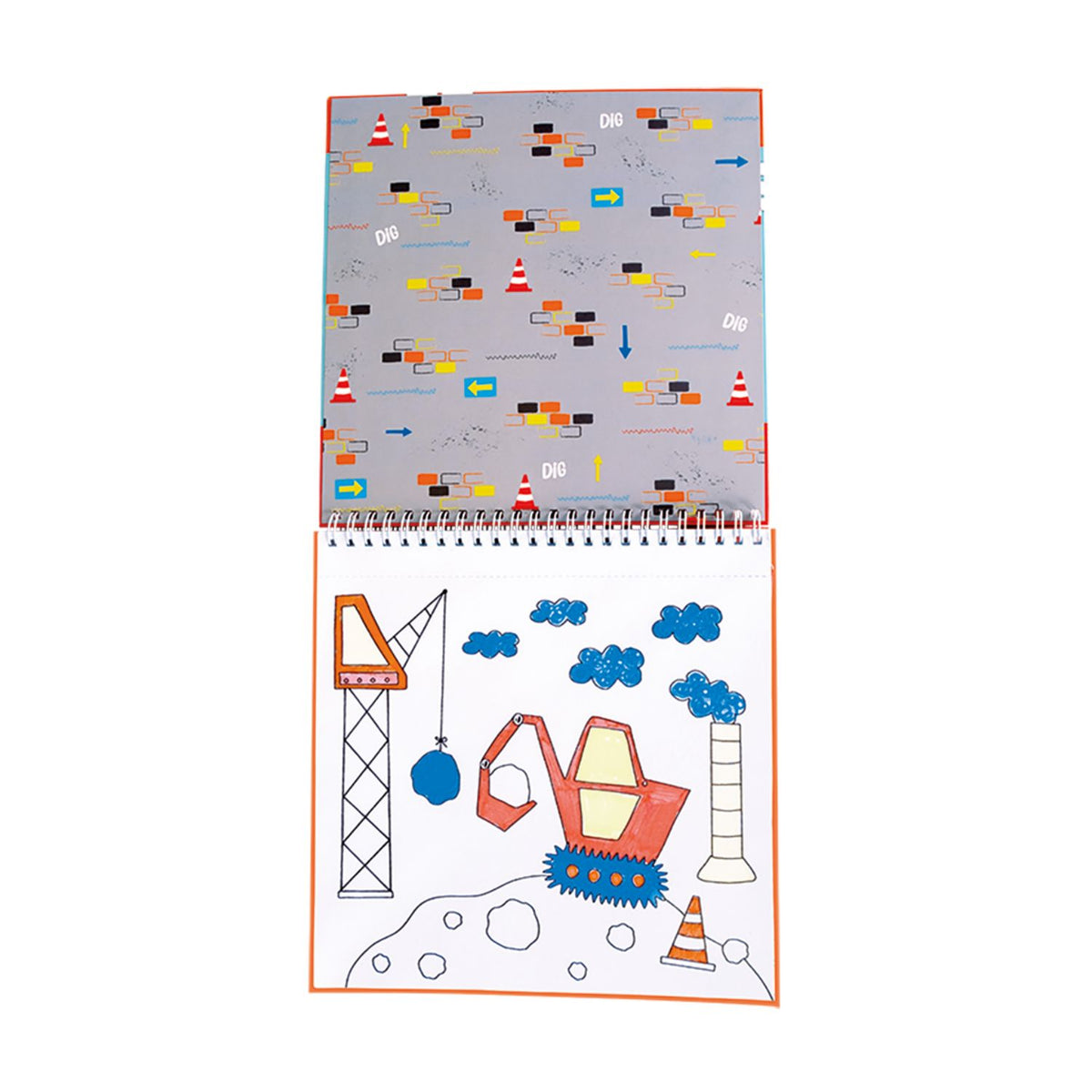 This travel-friendly mess-free colouring pad includes four magic pens and eight themed pages. Spiral-bound and compact for creative fun on the go.