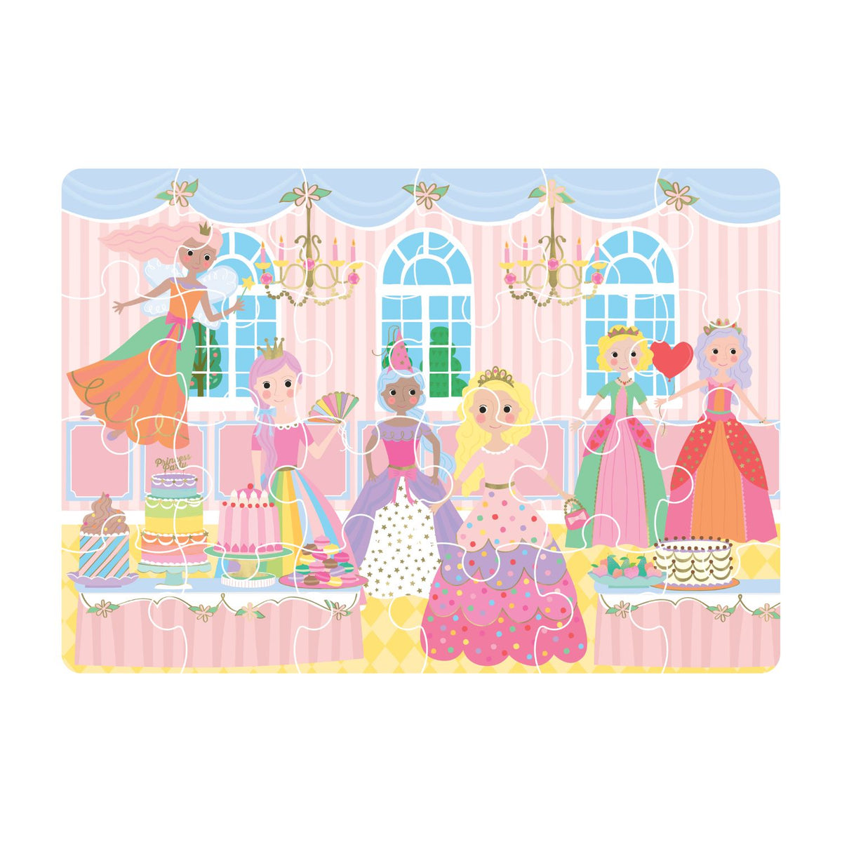 An eco-friendly mini puzzle made from FSC-certified materials. This 24-piece princess challenge makes a perfect stocking filler or small gift. Fully recyclable and mess-free!