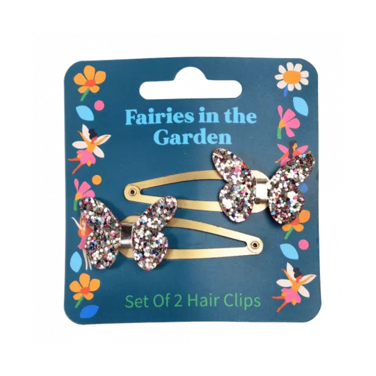 Fairies in the Garden - Glitter Butterfly Hair Clips (set of 2)