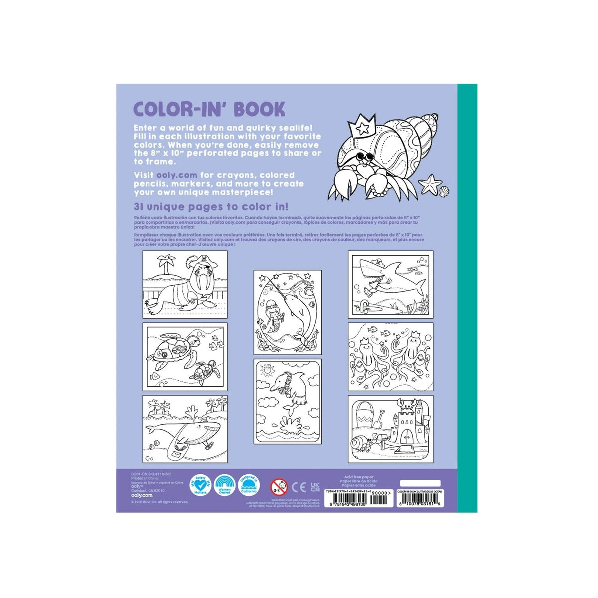 Ooly - Outrageous Ocean Colouring Book
