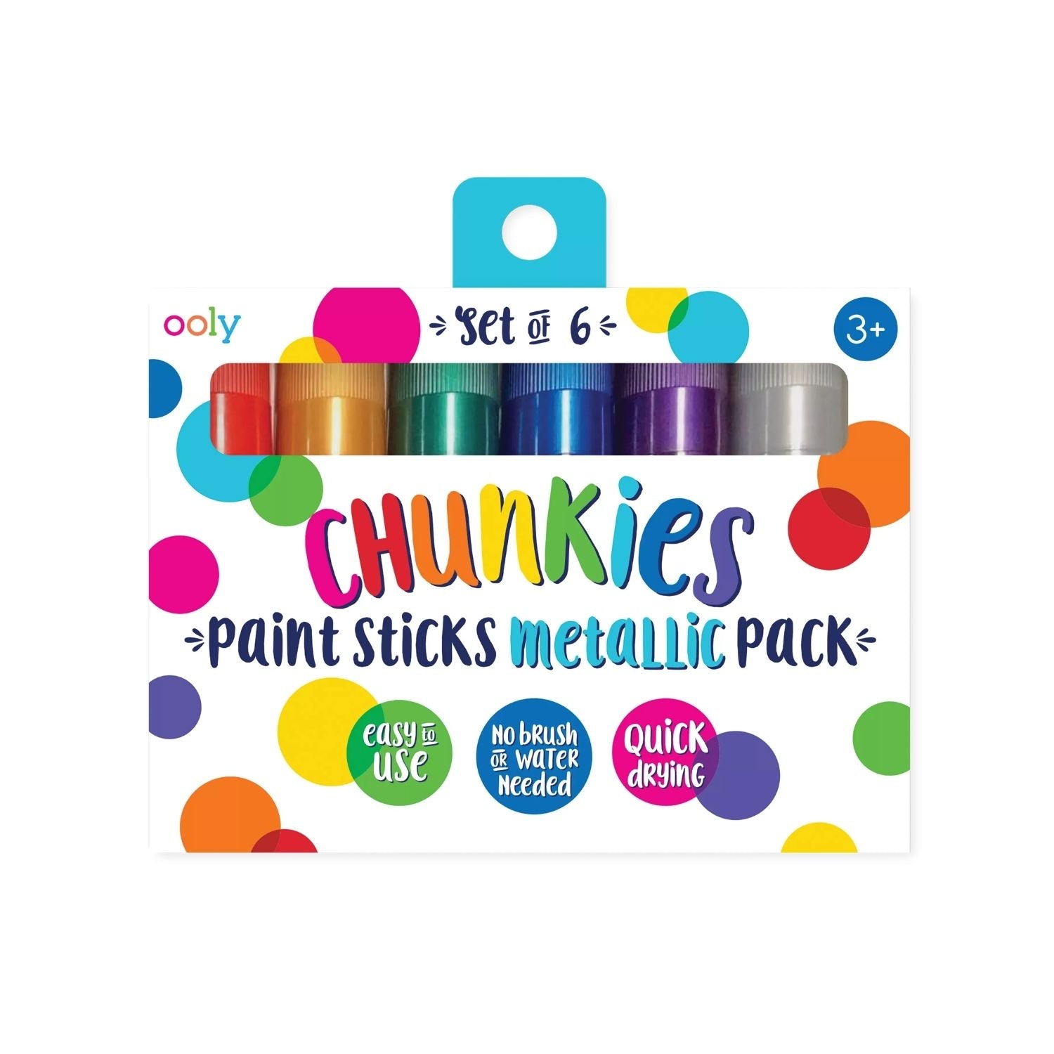 Packaging of Ooly Chunkies Paint Sticks Metallic Pack 