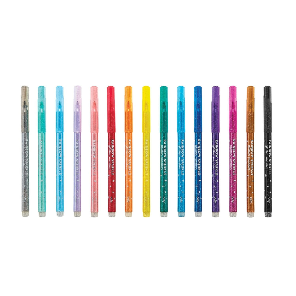 Ooly - Rainbow Sparkle Glitter Markers - Set of 15