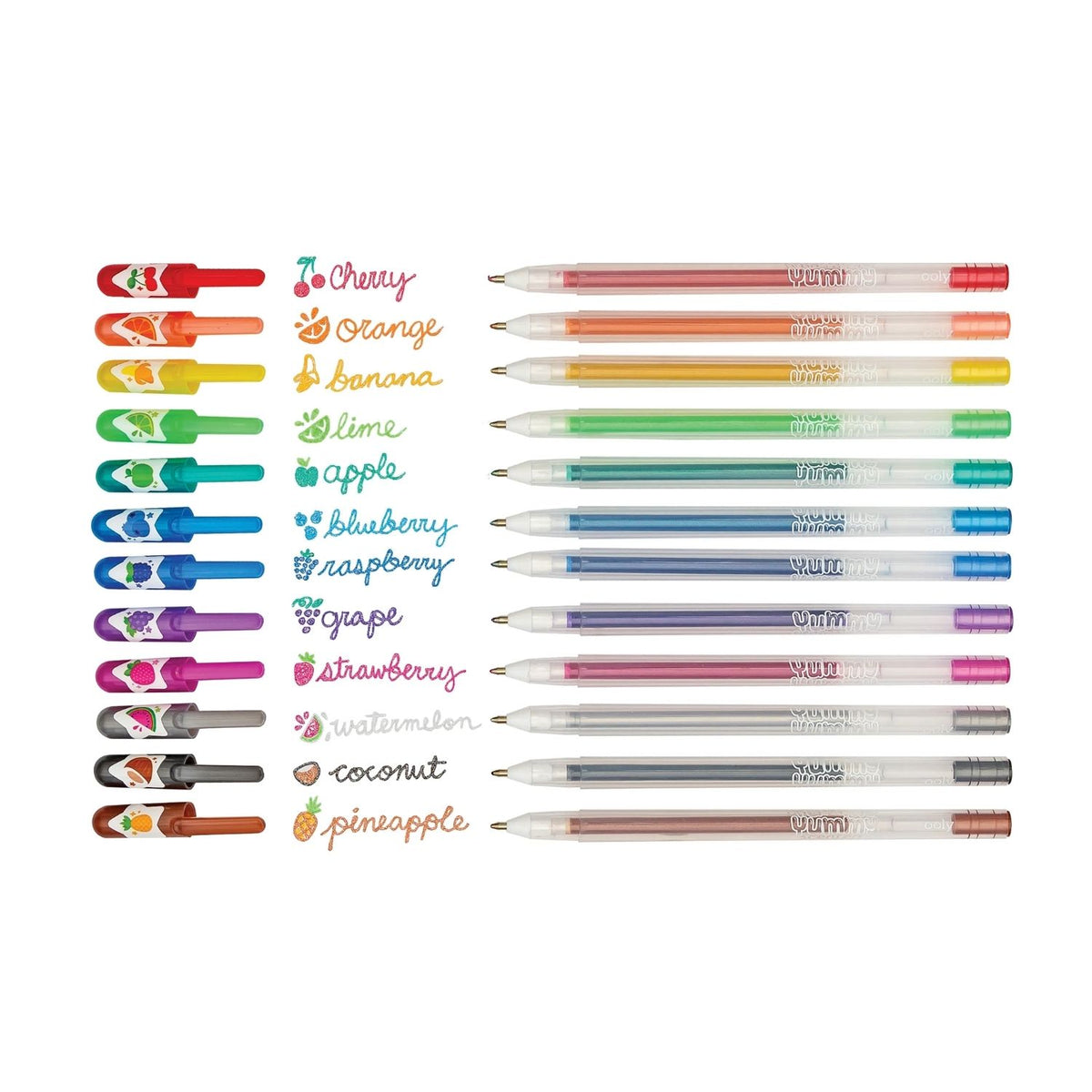 Ooly - Yummy Yummy Scented Glitter Gel Pens - Set of 12
